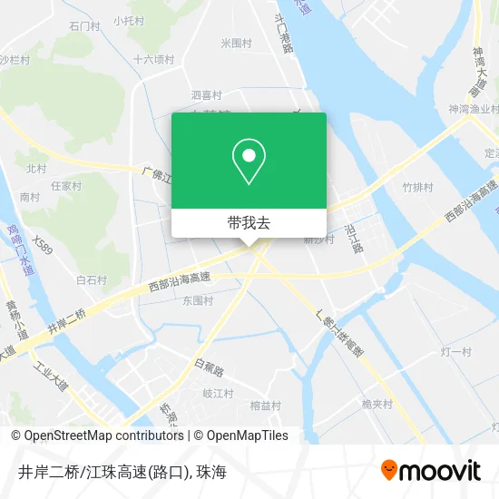 井岸二桥/江珠高速(路口)地图