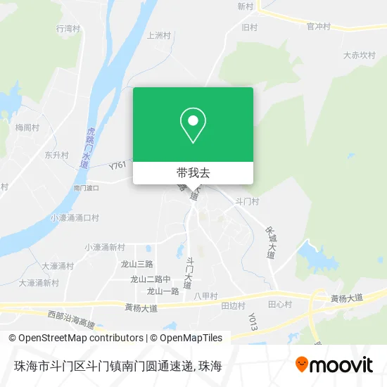 珠海市斗门区斗门镇南门圆通速递地图