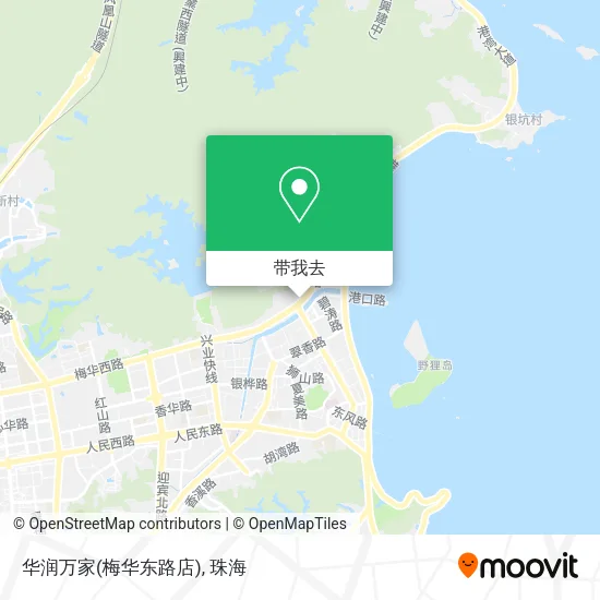 华润万家(梅华东路店)地图