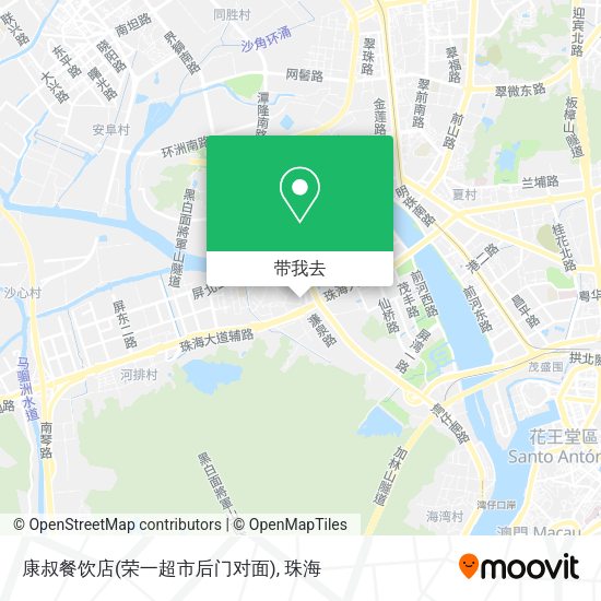 康叔餐饮店(荣一超市后门对面)地图