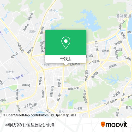 华润万家(仁恒星园店)地图