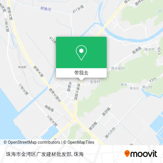 珠海市金湾区广发建材批发部地图