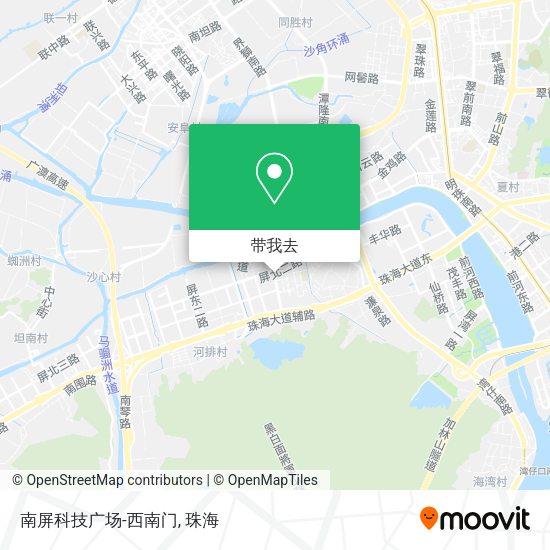南屏科技广场-西南门地图