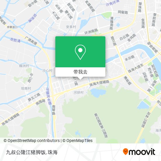 九叔公隆江猪脚饭地图