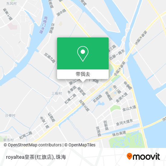 royaltea皇茶(红旗店)地图
