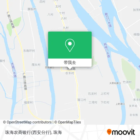 珠海农商银行(西安分行)地图