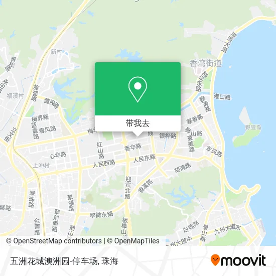 五洲花城澳洲园-停车场地图