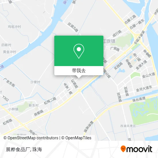 展桦食品厂地图