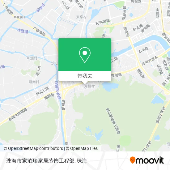珠海市家泊瑞家居装饰工程部地图
