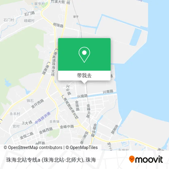 珠海北站专线a (珠海北站-北师大)地图