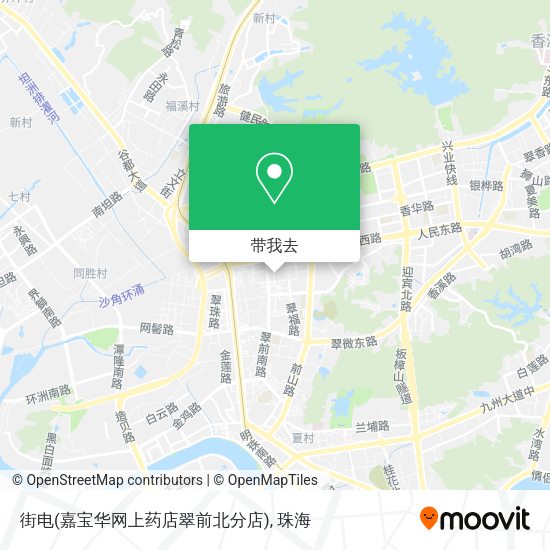 街电(嘉宝华网上药店翠前北分店)地图