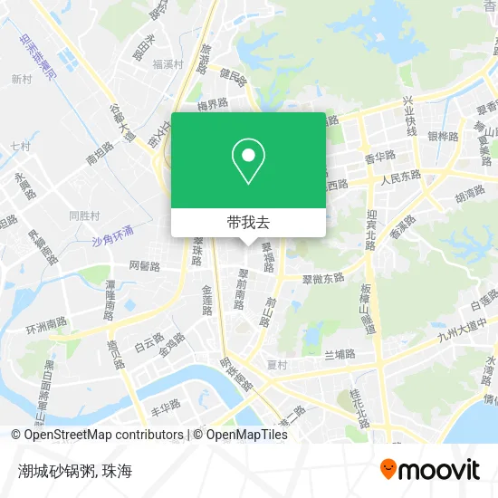 潮城砂锅粥地图