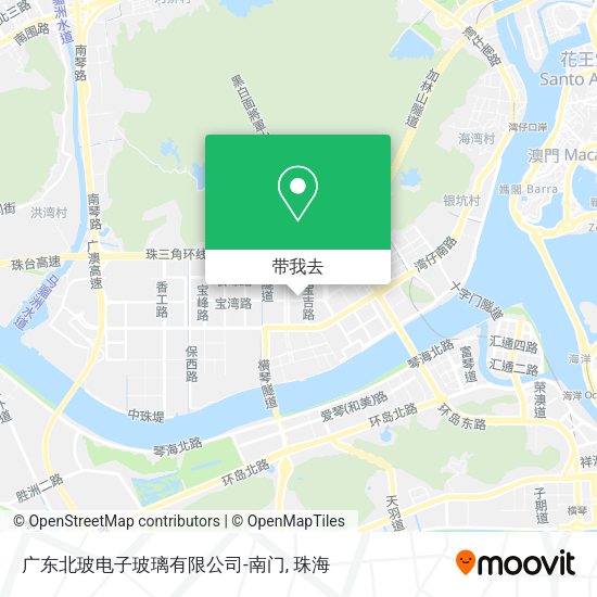 广东北玻电子玻璃有限公司-南门地图