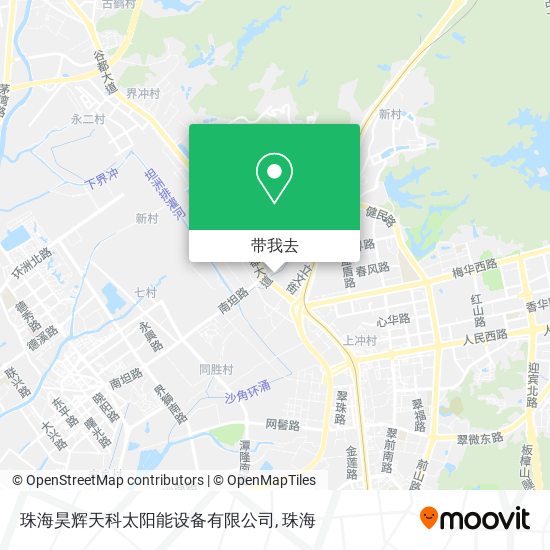 珠海昊辉天科太阳能设备有限公司地图