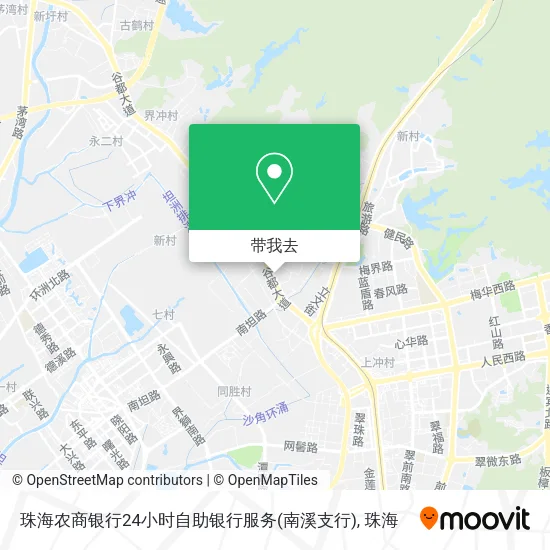 珠海农商银行24小时自助银行服务(南溪支行)地图