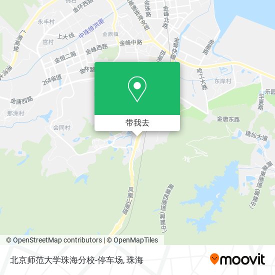 北京师范大学珠海分校-停车场地图