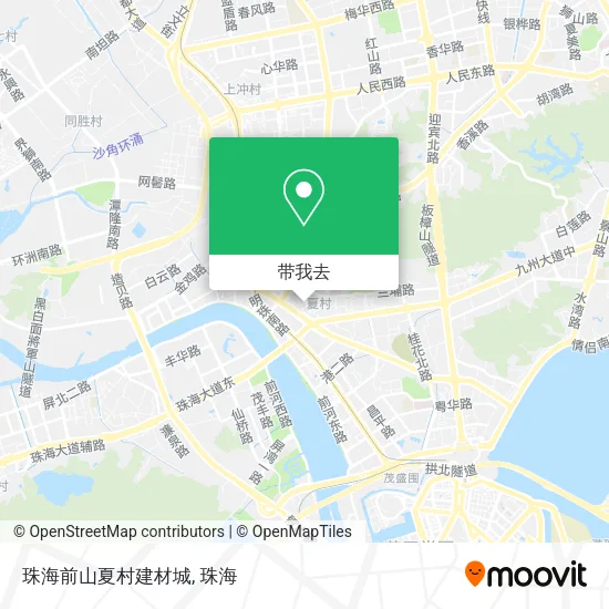 珠海前山夏村建材城地图