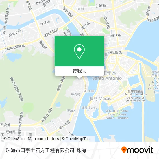 珠海市田宇土石方工程有限公司地图