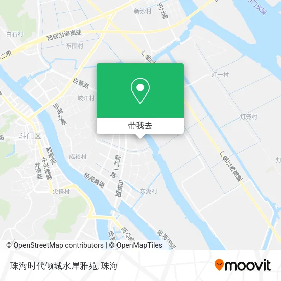 珠海时代倾城水岸雅苑地图