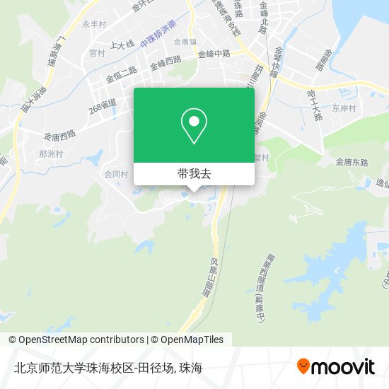 北京师范大学珠海校区-田径场地图