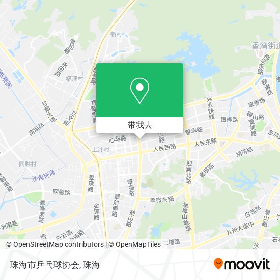 珠海市乒乓球协会地图