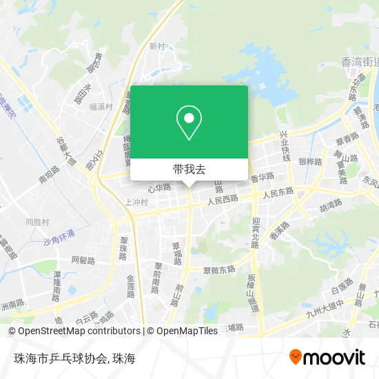 珠海市乒乓球协会地图