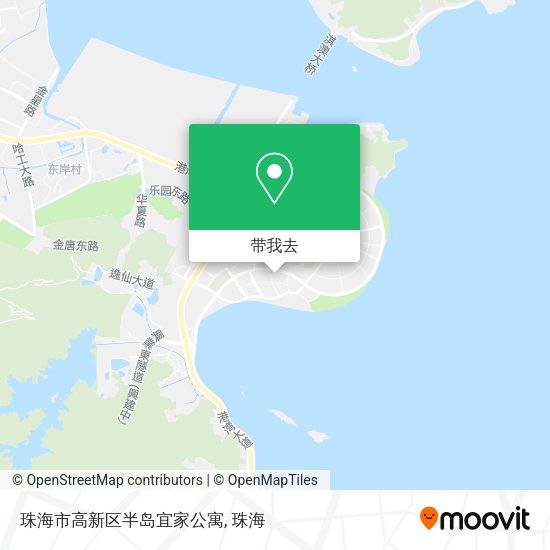 珠海市高新区半岛宜家公寓地图