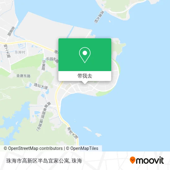 珠海市高新区半岛宜家公寓地图