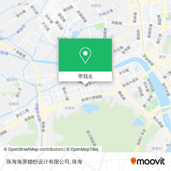 珠海海屏婚纱设计有限公司地图