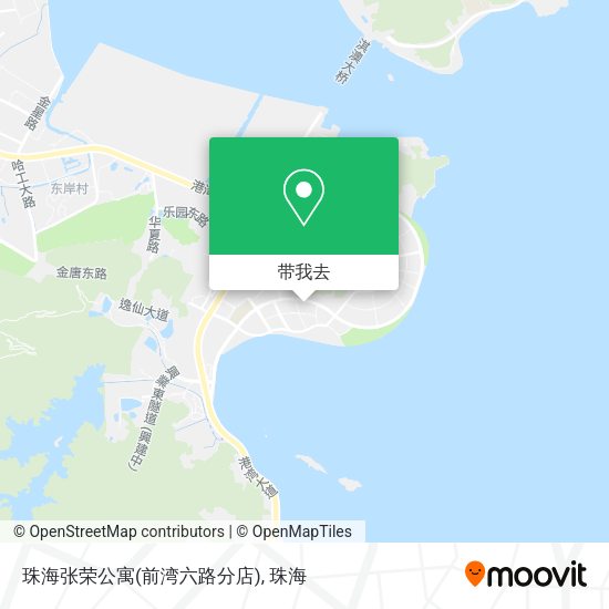 珠海张荣公寓(前湾六路分店)地图