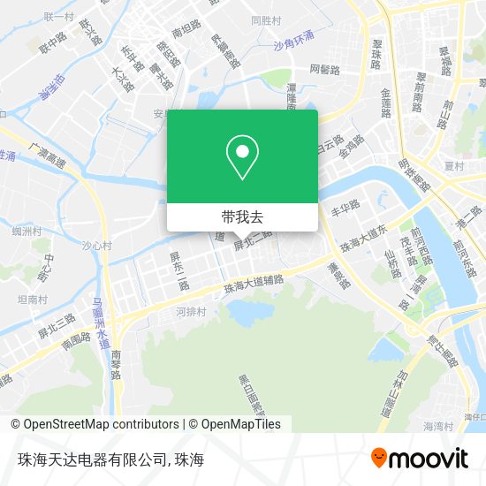 珠海天达电器有限公司地图