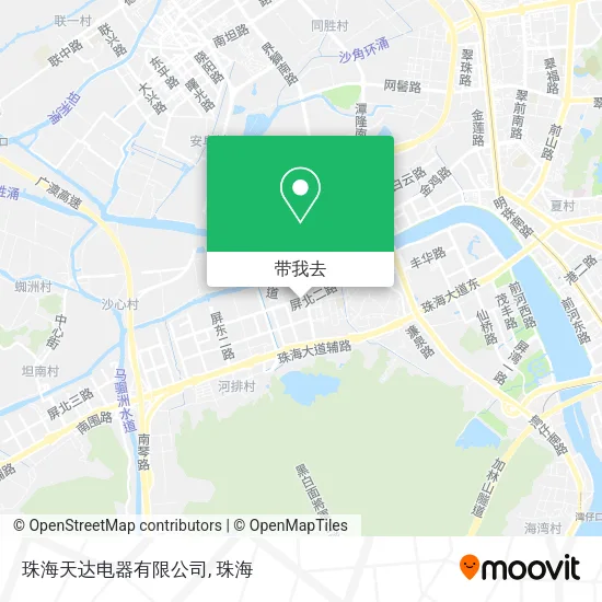 珠海天达电器有限公司地图
