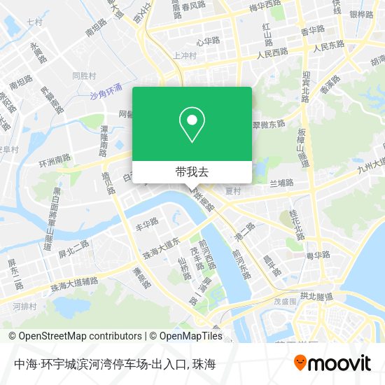 中海·环宇城滨河湾停车场-出入口地图