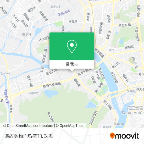 鹏泰购物广场-西门地图