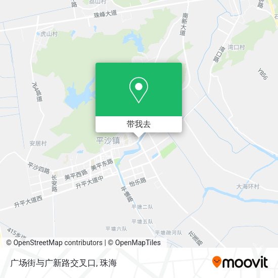 广场街与广新路交叉口地图