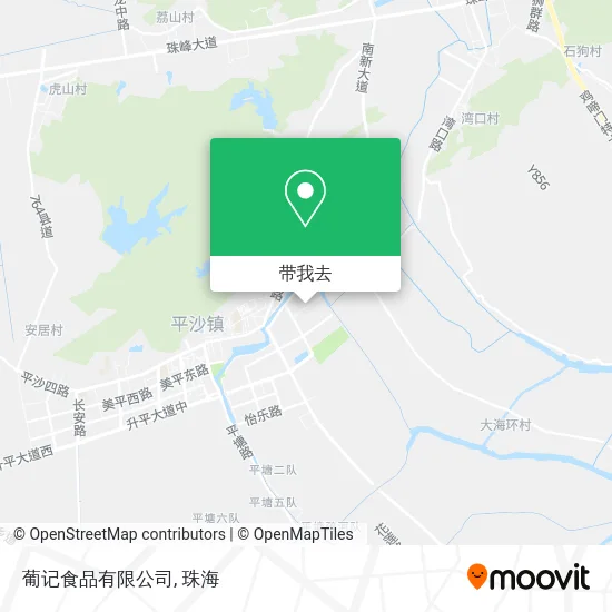 葡记食品有限公司地图