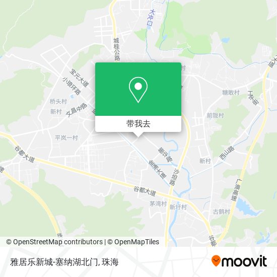 雅居乐新城-塞纳湖北门地图