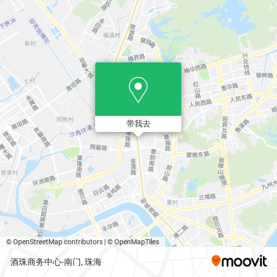 酒珠商务中心-南门地图