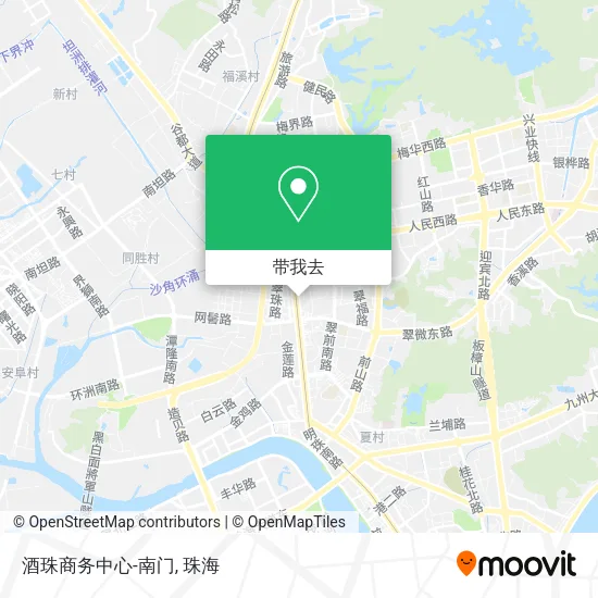 酒珠商务中心-南门地图