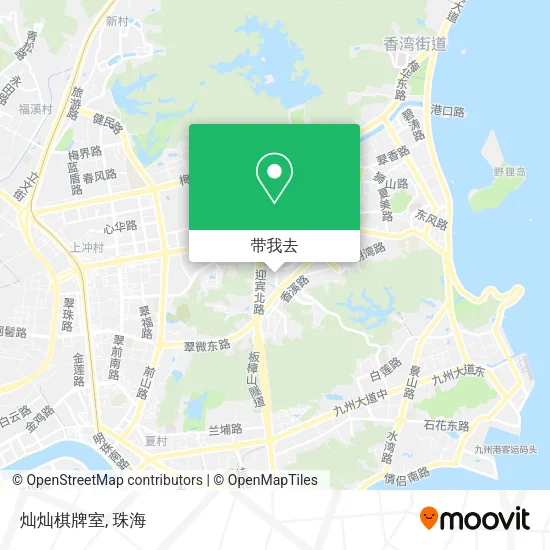 灿灿棋牌室地图