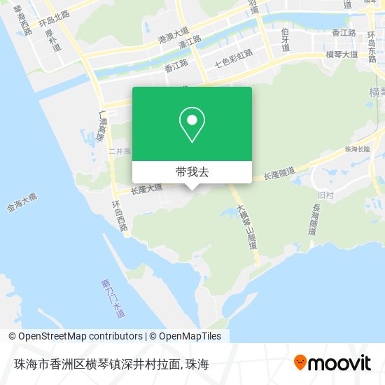 珠海市香洲区横琴镇深井村拉面地图