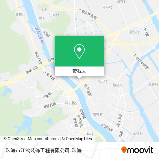 珠海市江鸿装饰工程有限公司地图
