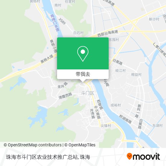 珠海市斗门区农业技术推广总站地图