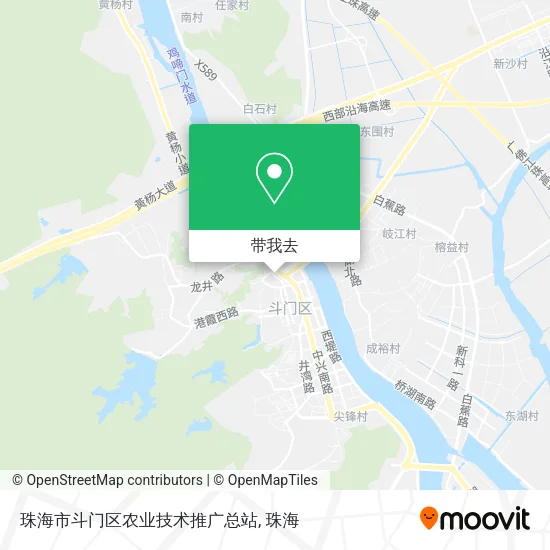 珠海市斗门区农业技术推广总站地图