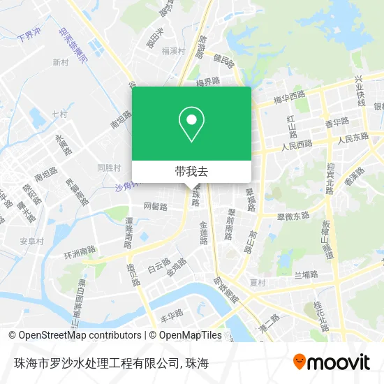 珠海市罗沙水处理工程有限公司地图