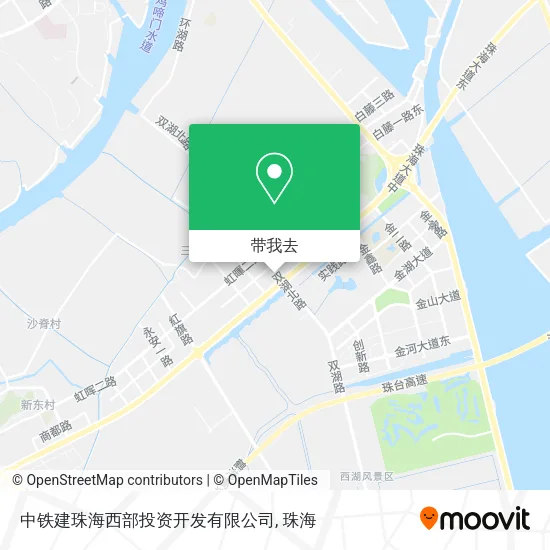 中铁建珠海西部投资开发有限公司地图
