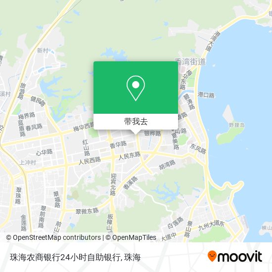 珠海农商银行24小时自助银行地图