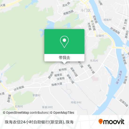 珠海农信24小时自助银行(新堂路)地图