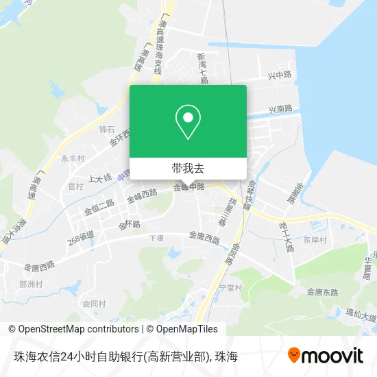 珠海农信24小时自助银行(高新营业部)地图
