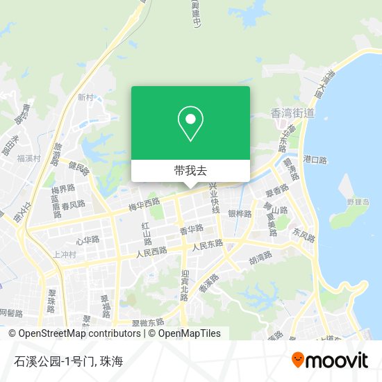 石溪公园-1号门地图